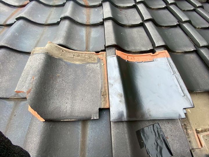 使用材料｜同規格の瓦を用意